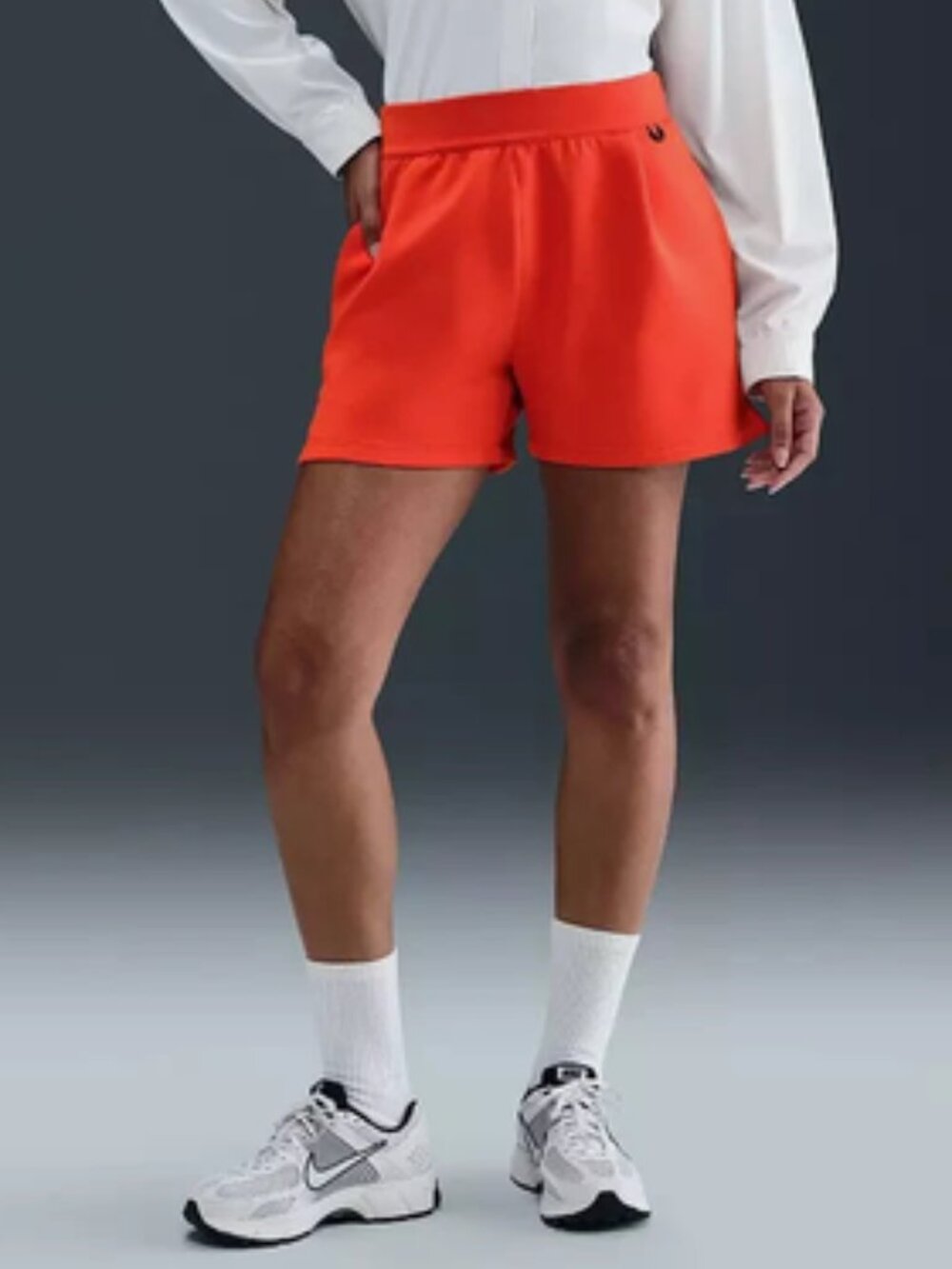 Nike Dri-Fit 24.7 Mid Rise Shorts Womens Size XL Picante Red HQ8179 633
